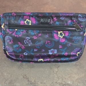 Floral Patterned Pouch with Zipper